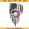 Sunflower flag thin red line SVG, USA Flag Thin Red Line Patriotic Sunflower Firefighter SVG Cricut