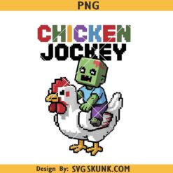Chicken Jockey Zombie PNG, Minecraft Zombie Riding Chicken PNG, Minecraft Chicken Jockey PNG