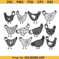Chickens bundle svg, Chicken SVG bundle svg, Chicken clipart, Chicken PNG bundle