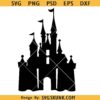 Disney castle SVG PNG, Mickey Minnie castle svg, princess castle svg, castle silhouette svg
