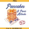 Pancakes and panic attacks png, Funny Retro Sublimation Design, Mental Health png, Anxiety png
