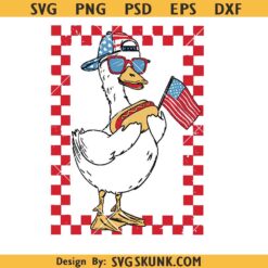 Patriotic Goose Png, Boy 4th Goose PNG, Boy 4th July PNG, Patriotic Boy PNG, goose 4th of July png