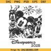 Retro Disney World 2025 SVG PNG, Disney vacation 2025 svg, retro Disneyworld SVG