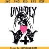 Zombie nun SVG, Unholy nun svg, Evil nun svg, Possessed nun svg, The nun svg