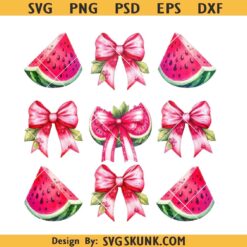 Boho Coquette Watermelon PNG, Preppy Summer Png, Preppy Red Coquette Bow Png, Retro Summer Shirt Png