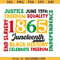Celebrate Juneteenth SVG, 1865 Juneteenth SVG, Juneteenth SVG PNG, Black history SVG