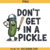 Don't Get in a Pickle PNG, Retro baseball SVG, Gift For Mama, Womens Baseball shirt svg png