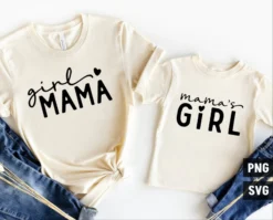 Mama's girl Svg, Girl Mama SVG, Mommy And Me Matching SVG