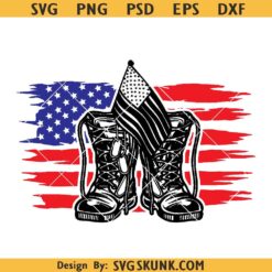 Military boots USA flag SVG, USA Combat Boots svg png, Combat Boots Veteran png svg