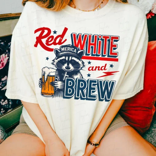 Red White and Brew Png