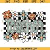 Retro Teacher Groovy Floral png svg, Floral teacher PNG, Cute Groovy Teacher SVG PNG DXF EPS