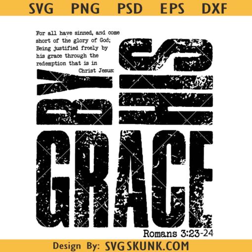 Saved by His Amazing Grace SVG PNG, Saved by His Grace PNG, Religious Png, Christian Png