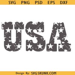 Distressed USA Svg Png Cut File for Cricut, Grunge Patriotic Shirt Designs, 4th Of July Svg