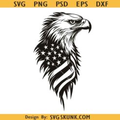 Eagle with American Flag Svg, America Flag Patriotic Eagle SVG, Eagle flag SVG