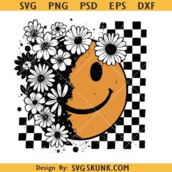 Floral fall smiley face Png, Fall smiley png, Thanksgiving png, Autumn png, Fall shirt