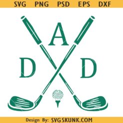 Dad Golf SVG, Golf Club Crossed SVG, Dad Golf SVG, Golf Club Crossed SVG