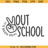 Peace Out School SVG PNG, Last Day of School Svg, School is out for Summer Svg, End of School Svg