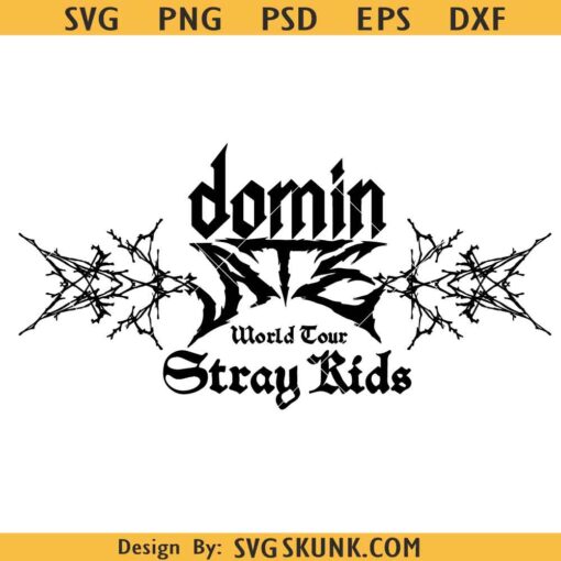 STRAY KIDS dominATE World Tour Logo PNG SVG, Kpop Stray kids PNG SVG