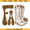 Fall cowboy boots svg png, western fall svg, Western autumn svg png, Its Fall y’all svg
