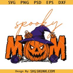 Spooky mom svg, Halloween mom svg, Halloween spooky shirt svg, Halloween shirt design for mom