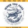 When You Go Through Waters Png, Isaiah 43 2 svg, Christian Summer Png, Sea Turtle Bible verse svg Png