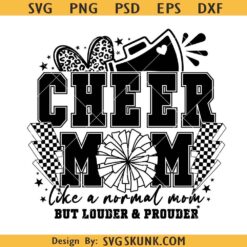 Cheer mom like a normal mom SVG, cheer mom svg, game day shirt svg, cheer mom svg