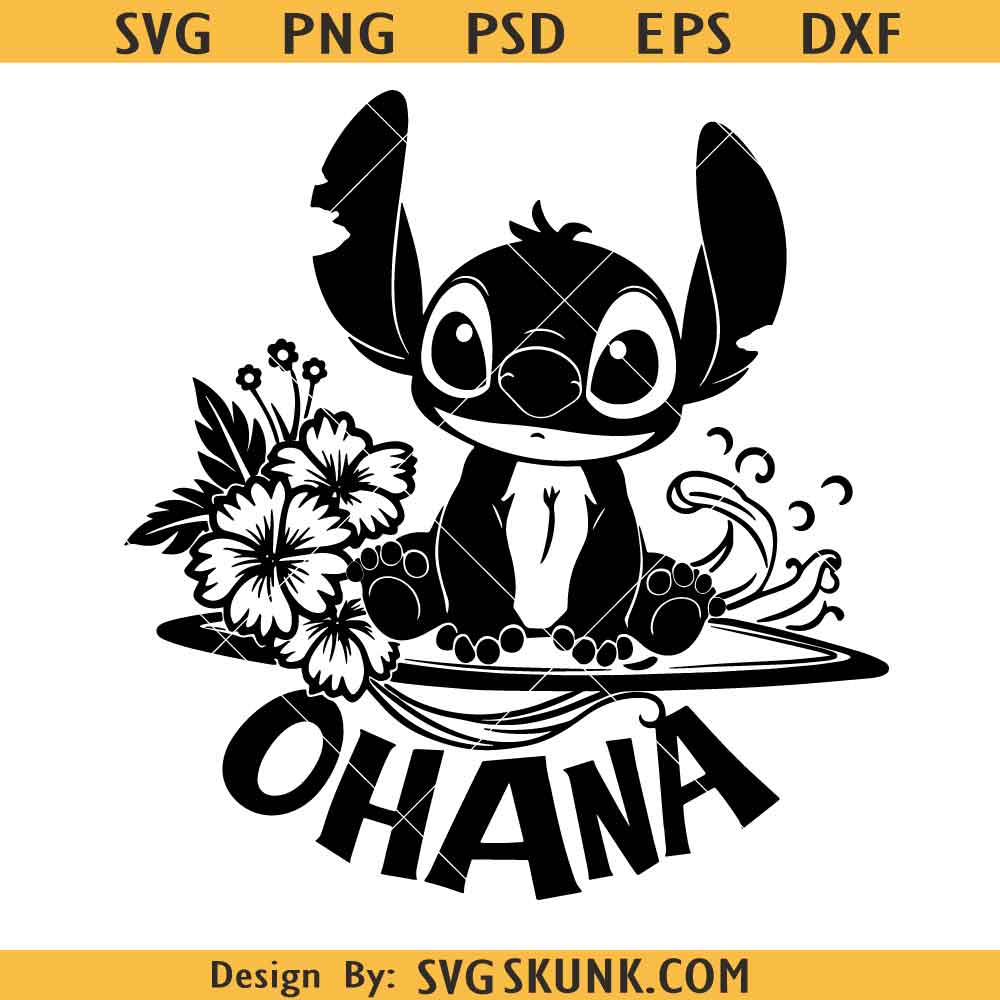 Family Ohana Stitch SVG Family Ohana Stitch SVG, Family Ohana Svg, Ohana Means Family Svg Png