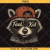 Feral kid raccoon PNG, Feral kid PNG, cool kid sublimation design, funny feral raccoon kid png