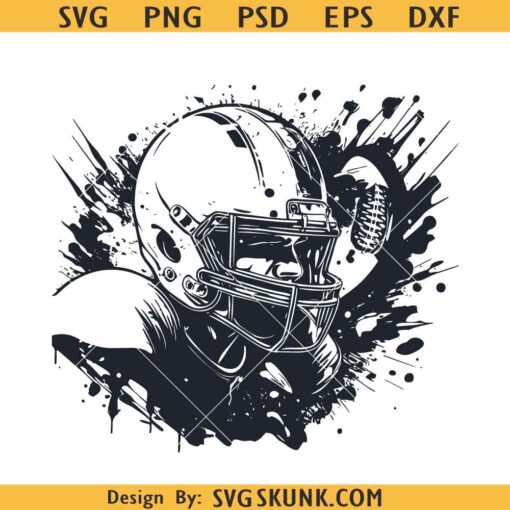 Football Helmet SVG, Football player SVG, Football SVG files, game day SVG PNG