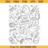Labor and Delivery Nurse Doodles PNG, L&D nurse sublimation, L and D png download, nurse shirt design