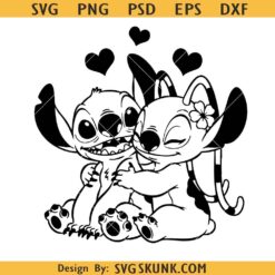 Stitch Angel SVG, Stitch and Angel Svg, Disney SVG, Valentine SVG