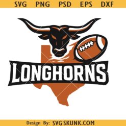 Texas Longhorns SVG PNG, Longhorns football SVG
