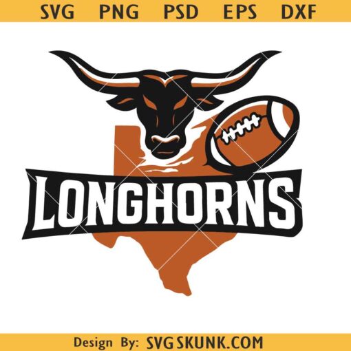 Texas Longhorns SVG PNG, Longhorns football SVG