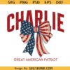 Charlie Kirk Coquette Bow SVG, Charlie Kirk Png,Great American Patriot Png,Charlie Kirk Tribute Png
