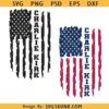 Charlie Kirk Distressed USA Flag SVG PNG, American Patriot Svg Png, Patriotic Shirt design