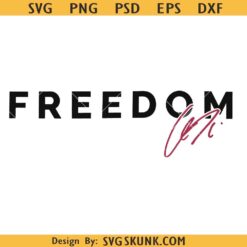 Charlie Kirk Signature SVG, Freedom Charlie Kirk Signature SVG PNG