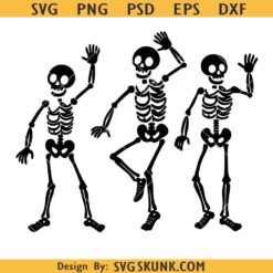 Fuck Trump dancing Skeletons SVG PNG, Skeleton Fuck Trump SVG, Slightly Subtle Halloween Skeleton PNG