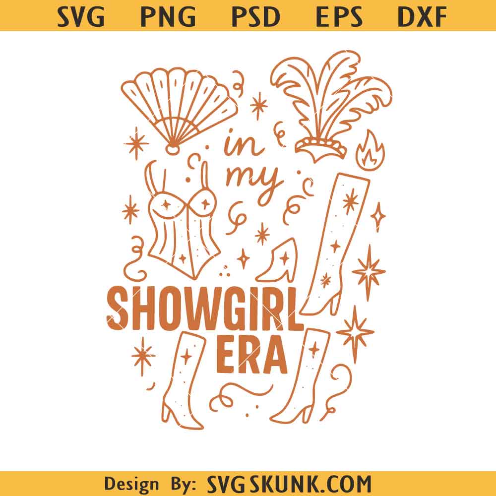 In my showgirl era SVG PNG In my showgirl era SVG PNG, Taylor Swift the life of a showgirl SVG PNG