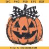 Retro Preppy Fall Pumpkin png, Halloween Jack O’ Lantern PNG, Preppy Pumpkin Bow PNG