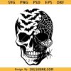 Skull Halloween SVG, Halloween shirt Svg, Spooky Haunted Halloween Creepy SVG PNG