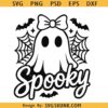 Spooky Halloween ghost SVG PNG, Ghost SVG, spooky Ghost SVG, spooky season SVG