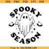 Spooky Season ghost SVG, Halloween ghost SVG, spooky Halloween svg