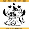 Stitch Angel love SVG, Stitch and Angel SVG, Valentine Stitch svg png, Disney Stitch svg png