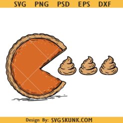 Thanksgiving Pumpkin Pie SVG PNG, Pumpkin Pie Chasing Png svg,  Funny Thanksgiving svg, Turkey Day Png