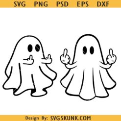 Ghost middle finger SVG PNG, Halloween Svg Png, Cute Ghost Halloween Svg
