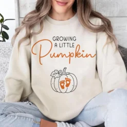 Growing A Little Pumpkin SVG PNG, Halloween Pregnancy announcement svg 1 Growing A Little Pumpkin