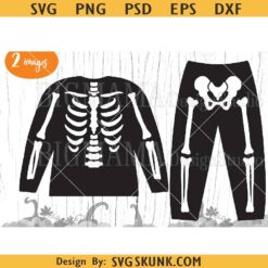 Halloween Skeleton Bones SVG PNG, Halloween skeleton costume svg
