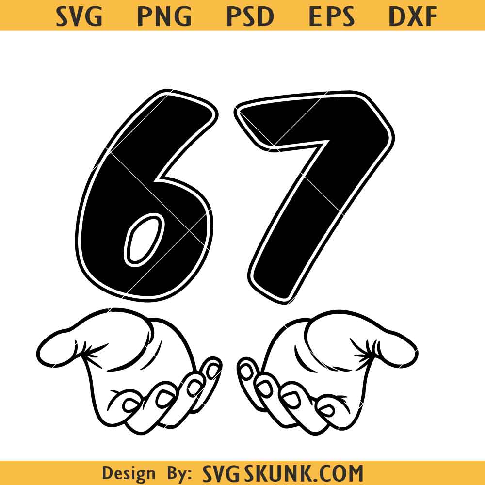 Six Seven Meme SVG Six Seven Meme SVG, Six Seven SVG, 6 7 Meme SVG, Funny Skeleton Hands SVG