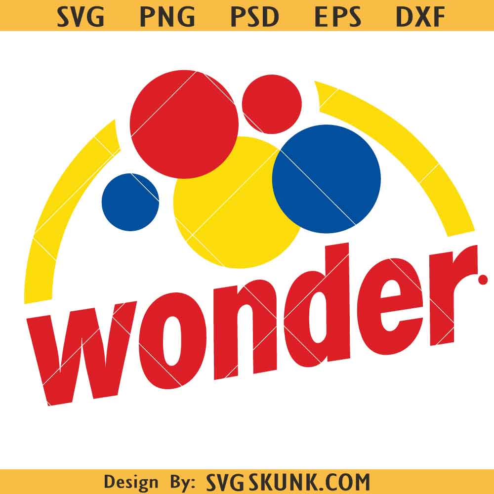 Wonder Bread Retro Design Wonder Bread Retro Design, Wonder Bread logo SVG PNG, Get Ya Bread Up SVG Cut File