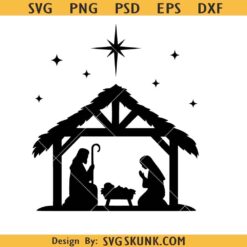 Christmas Nativity scene SVG